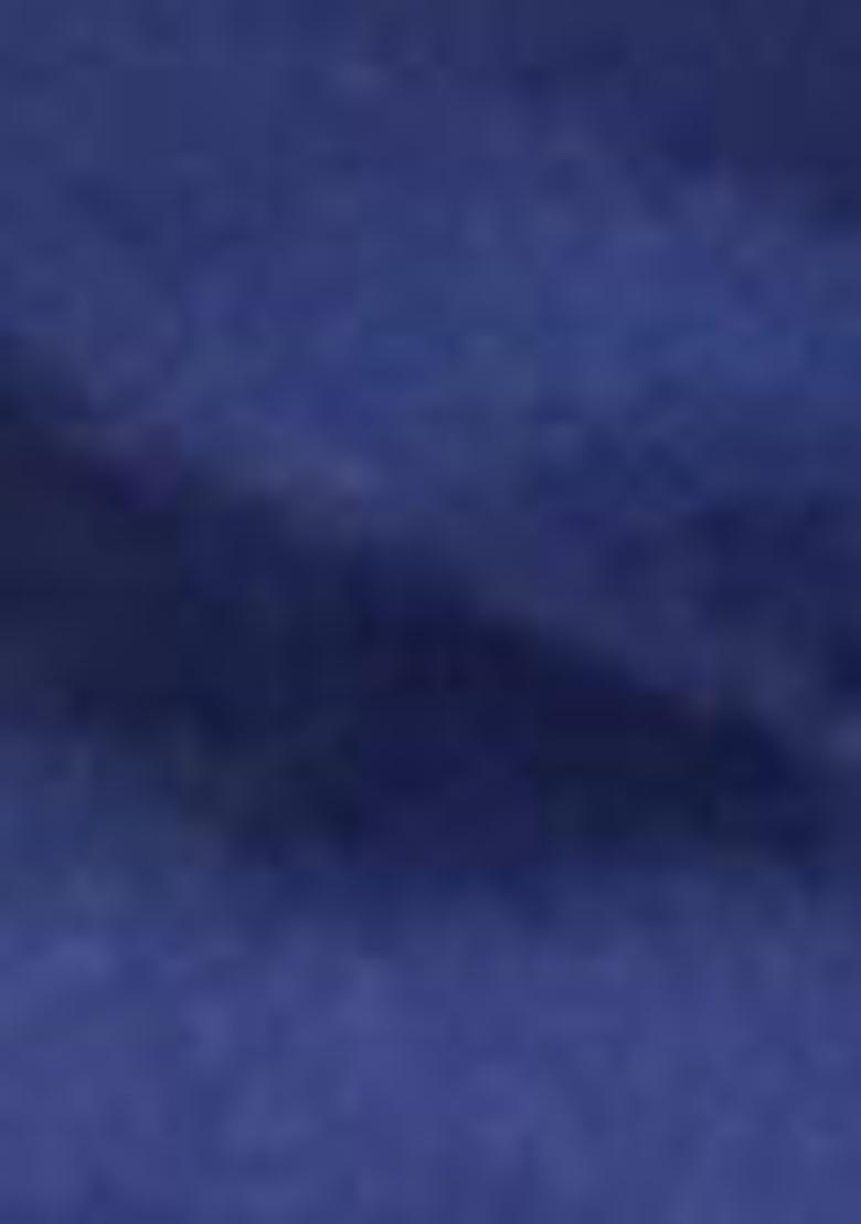 Blue Embroidered Silk Saree Set