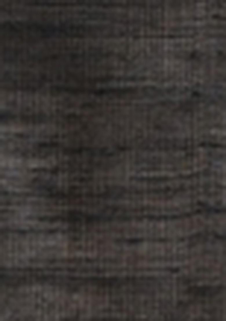 Navy Blue Printed Tissue Silk Saree