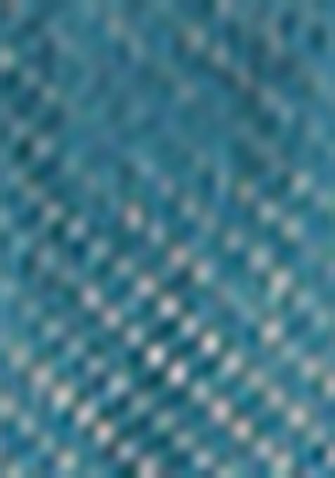 Teal Zari Embroidered Art Silk Saree