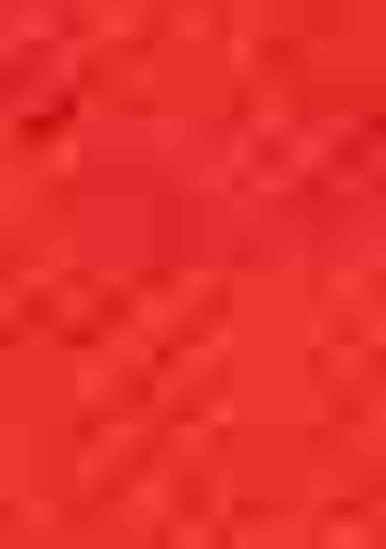 Red Floral Print Chiffon Saree Set