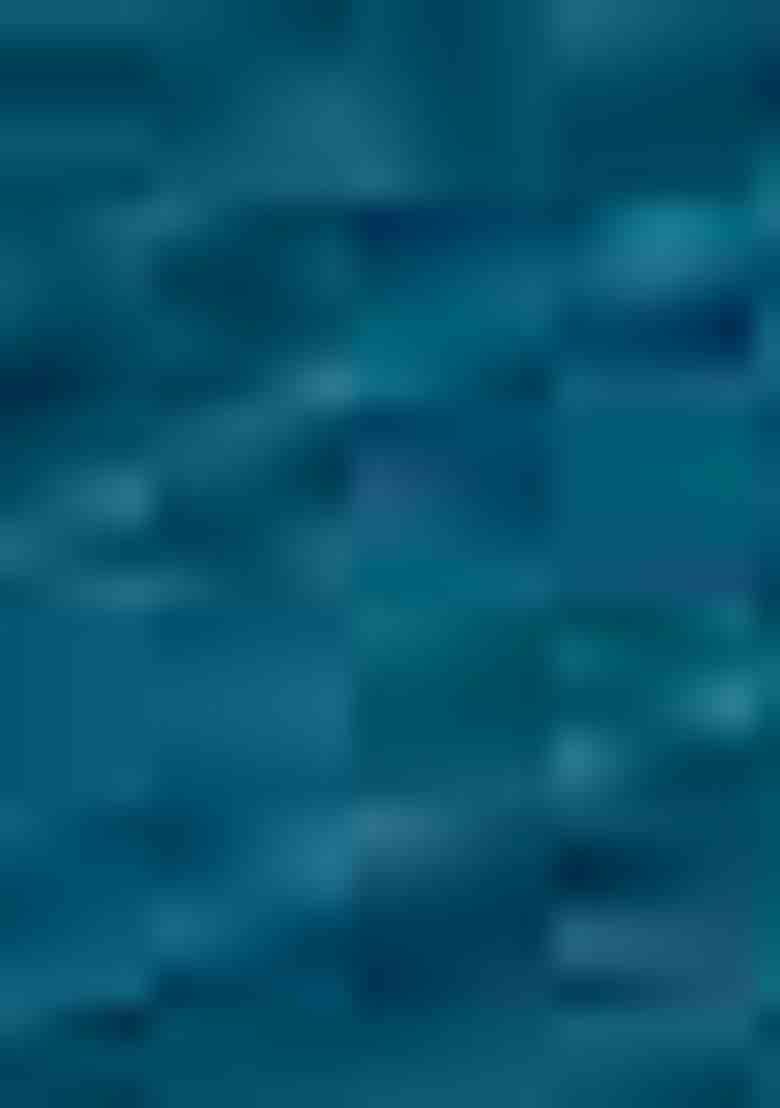 Teal Floral Print Chiffon Saree Set