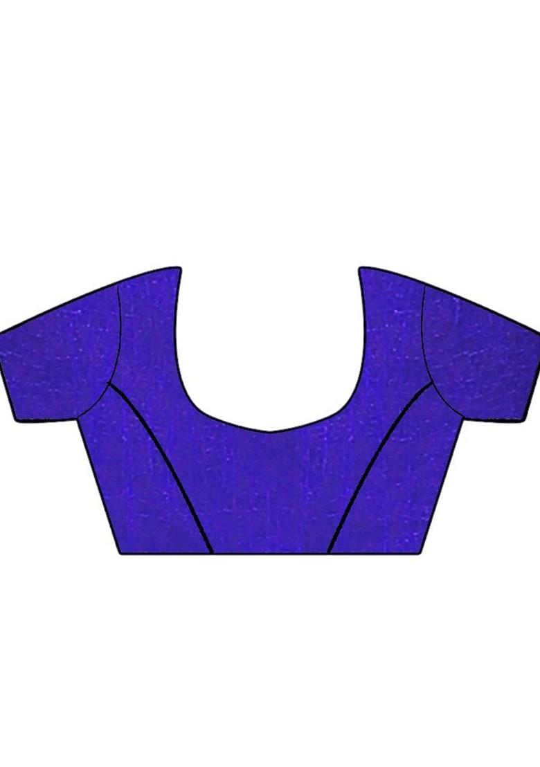 Pink Ethnic Motifs Embroidery Silk Saree Set