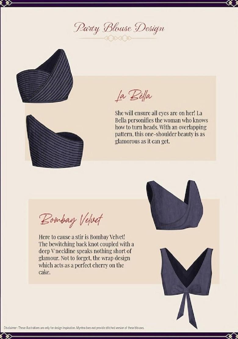 Blue Ethnic Motifs Embroidery Poly Blend Saree Set