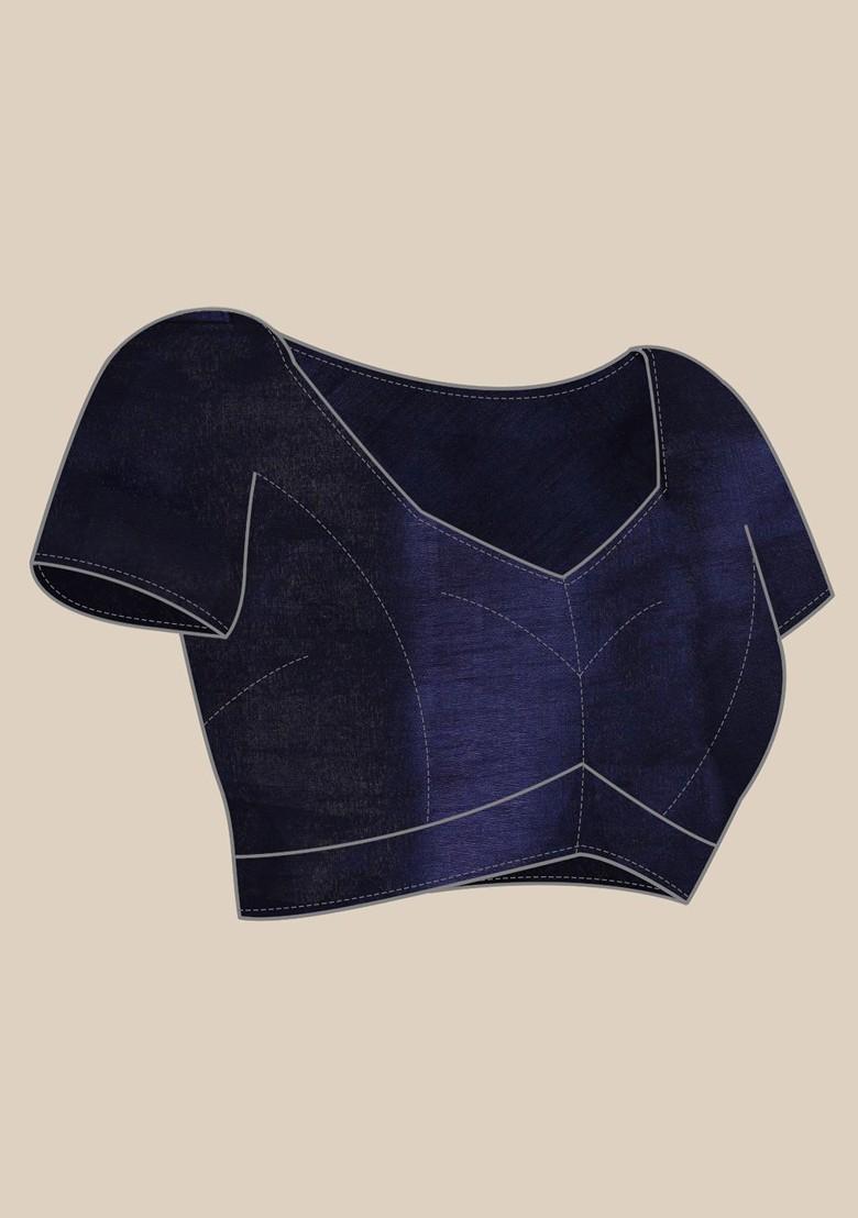 Multicolor Leheriya Print Organza Saree Set