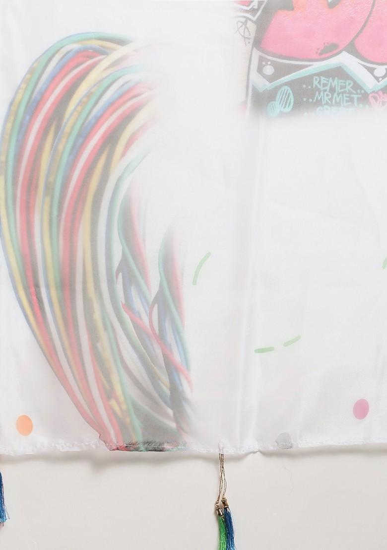 White Solid Organza Saree Set