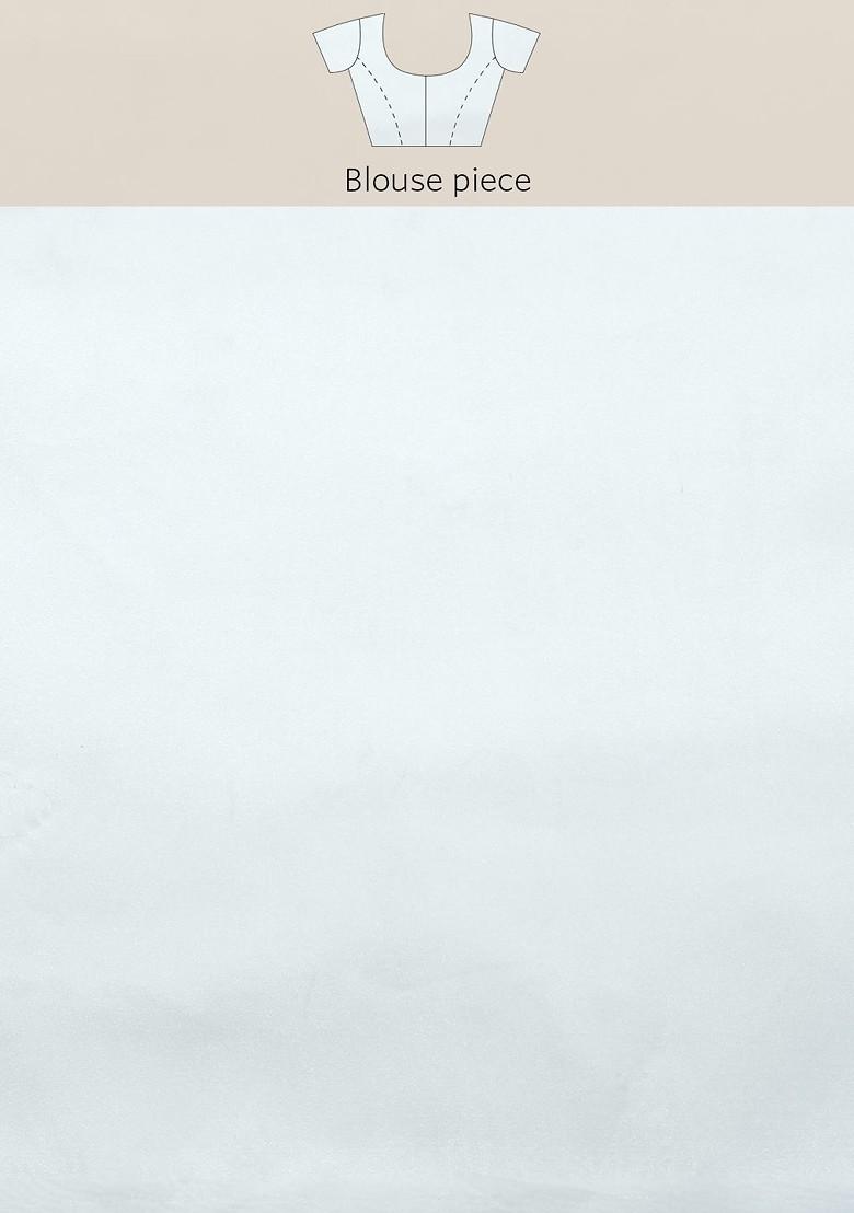 White Solid Organza Saree Set