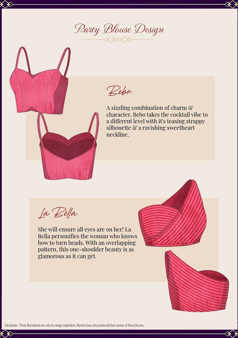 Pink Striped Print Organza Saree Set