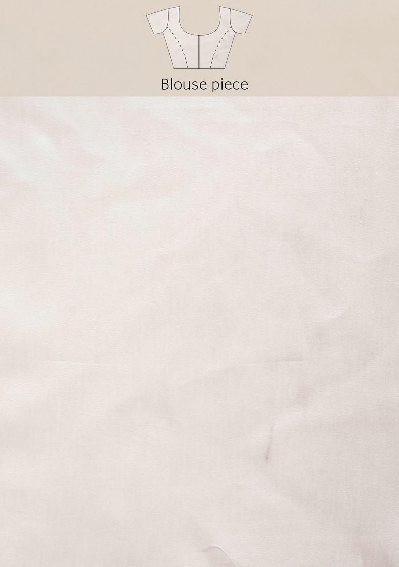 Green Printed Organza Saree Set