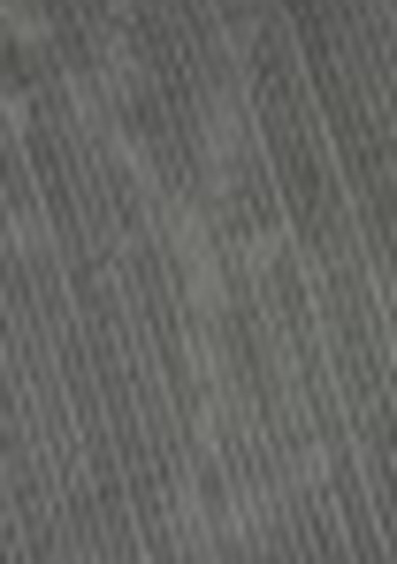 Grey Printed Silk Saree Set