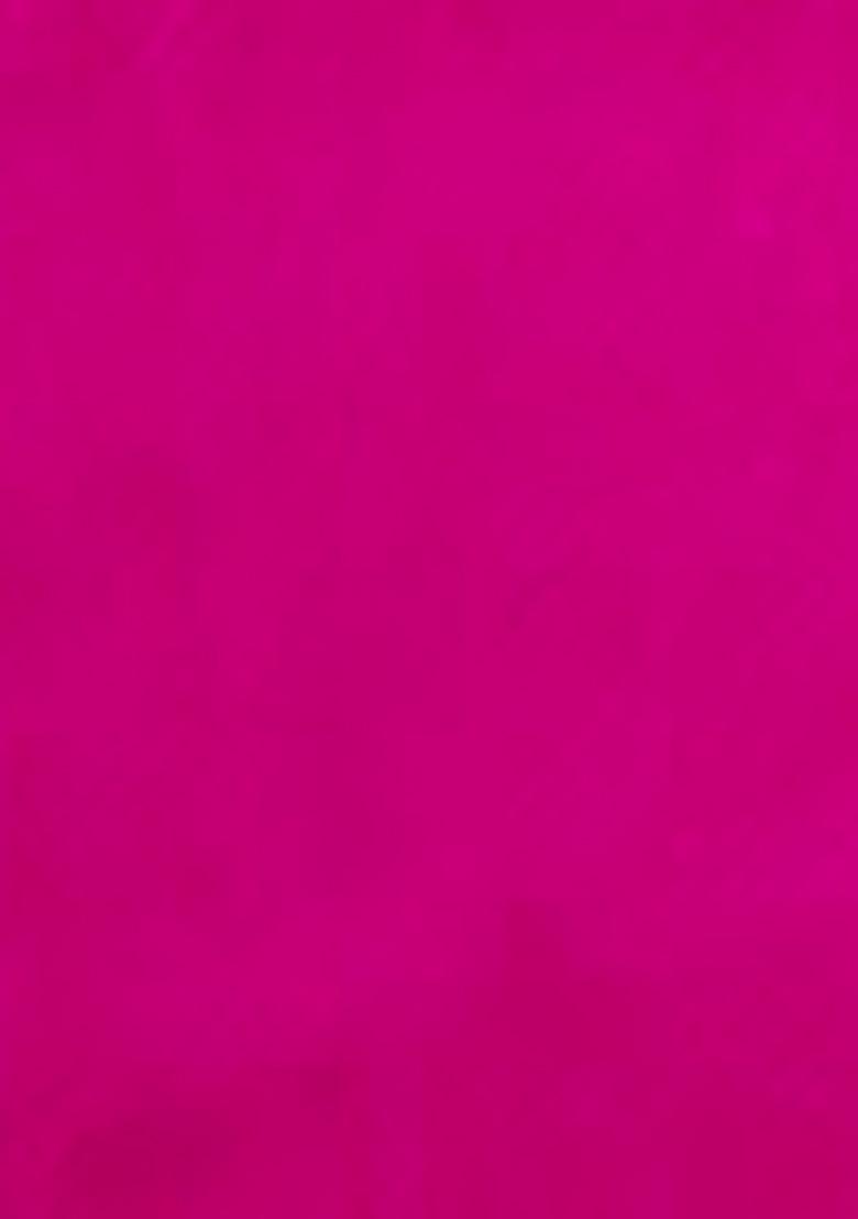 Rani Pink Patola Silk Saree Set