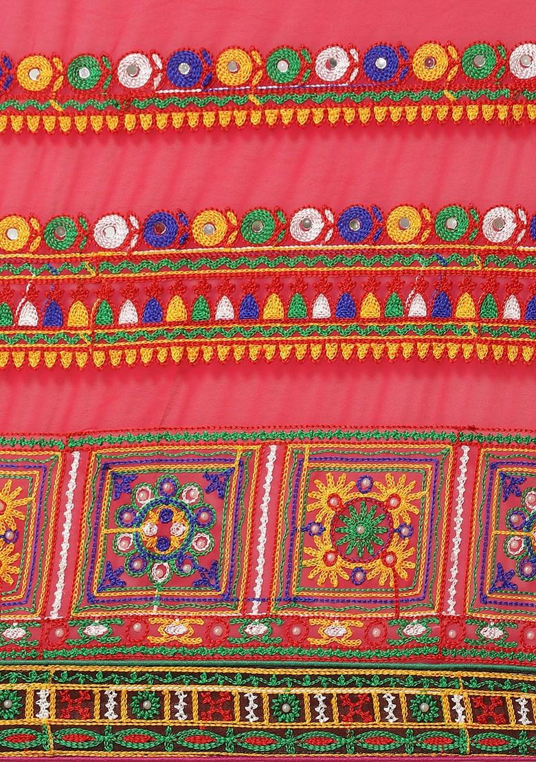 Green Bandhani Georgette Saree Set