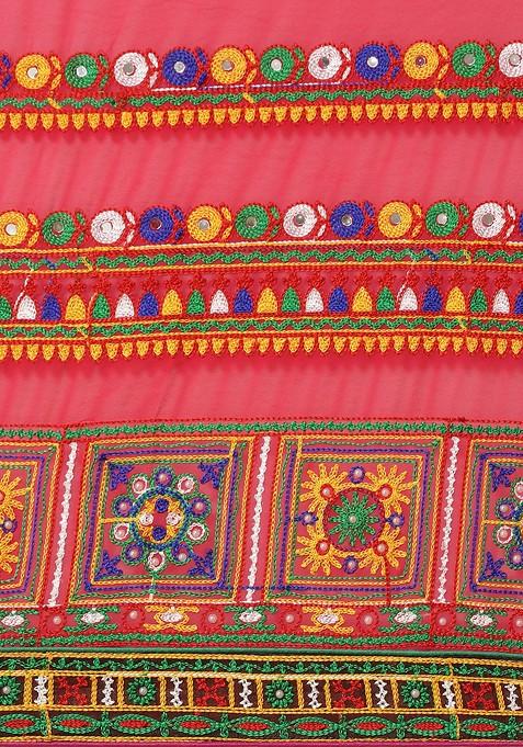 Green Bandhani Georgette Saree Set