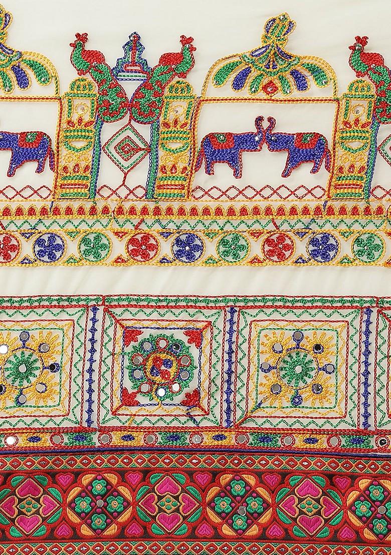 Pink Bandhani Georgette Saree Set