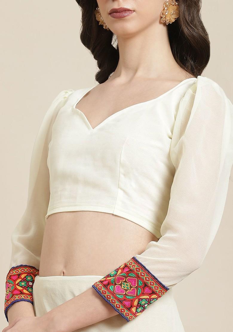 Pink Bandhani Georgette Saree Set