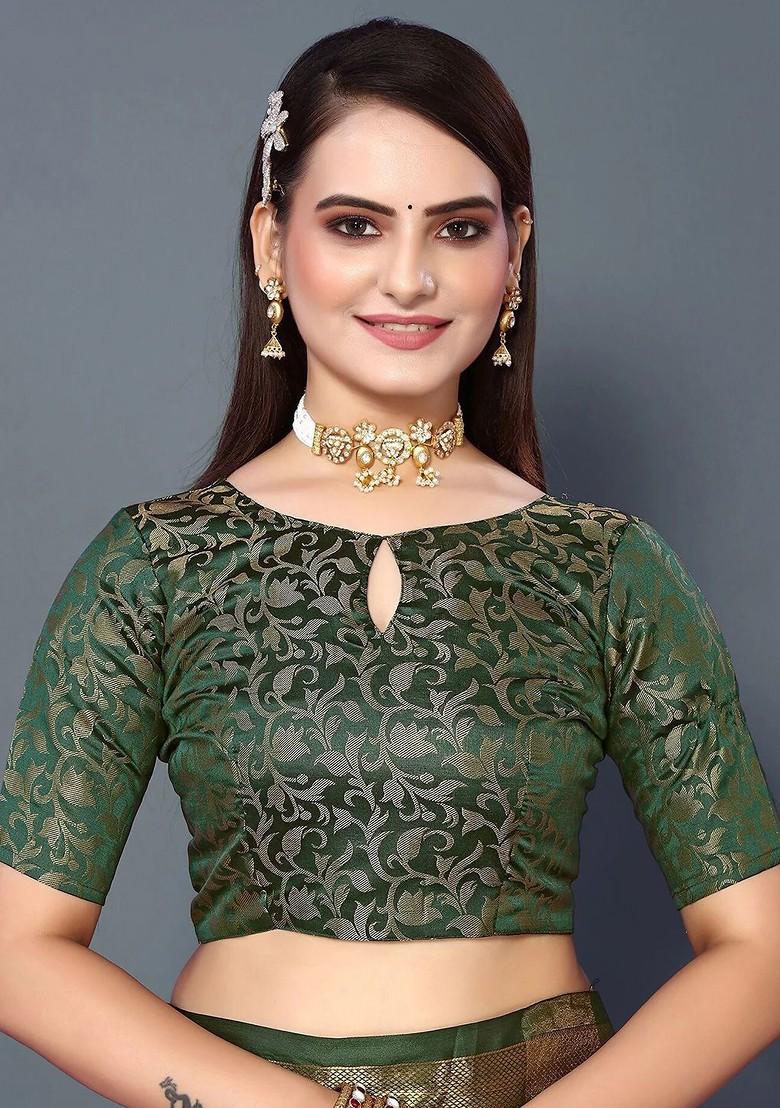 Yellow Woven Cotton Saree Set