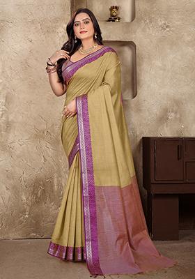 Gold Weaving Silk Saree Set