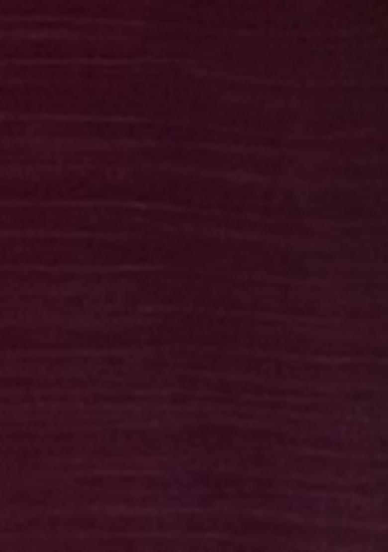 Wine Abstract Print Organza Saree Set