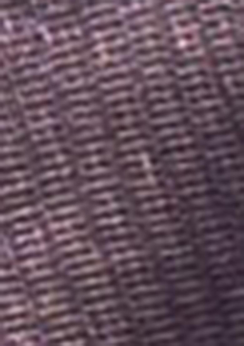 Purple Abstract Print Net Saree Set