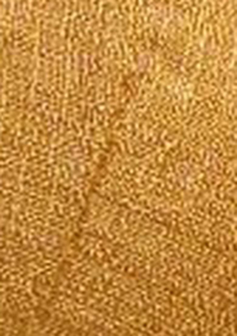 Mustard Zari Woven Silk Saree Set