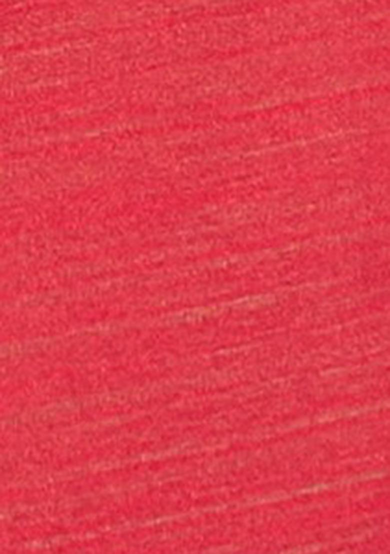 Red Abstract Print Art Silk Saree Set