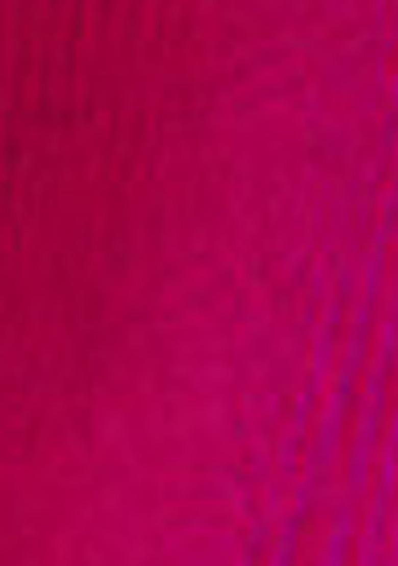 Pink Zari Woven Silk Saree Set