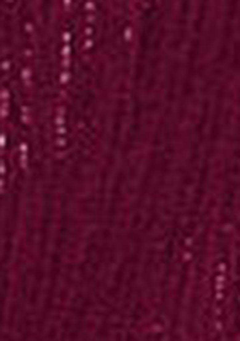 Maroon Zari Work Georgette Saree Set