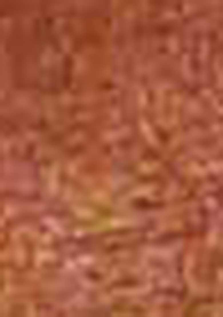 Orange Zari Woven Jacquard Saree Set