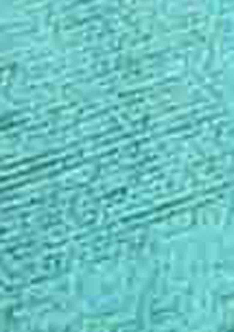 Sea Green Zari Woven Jacquard Saree Set