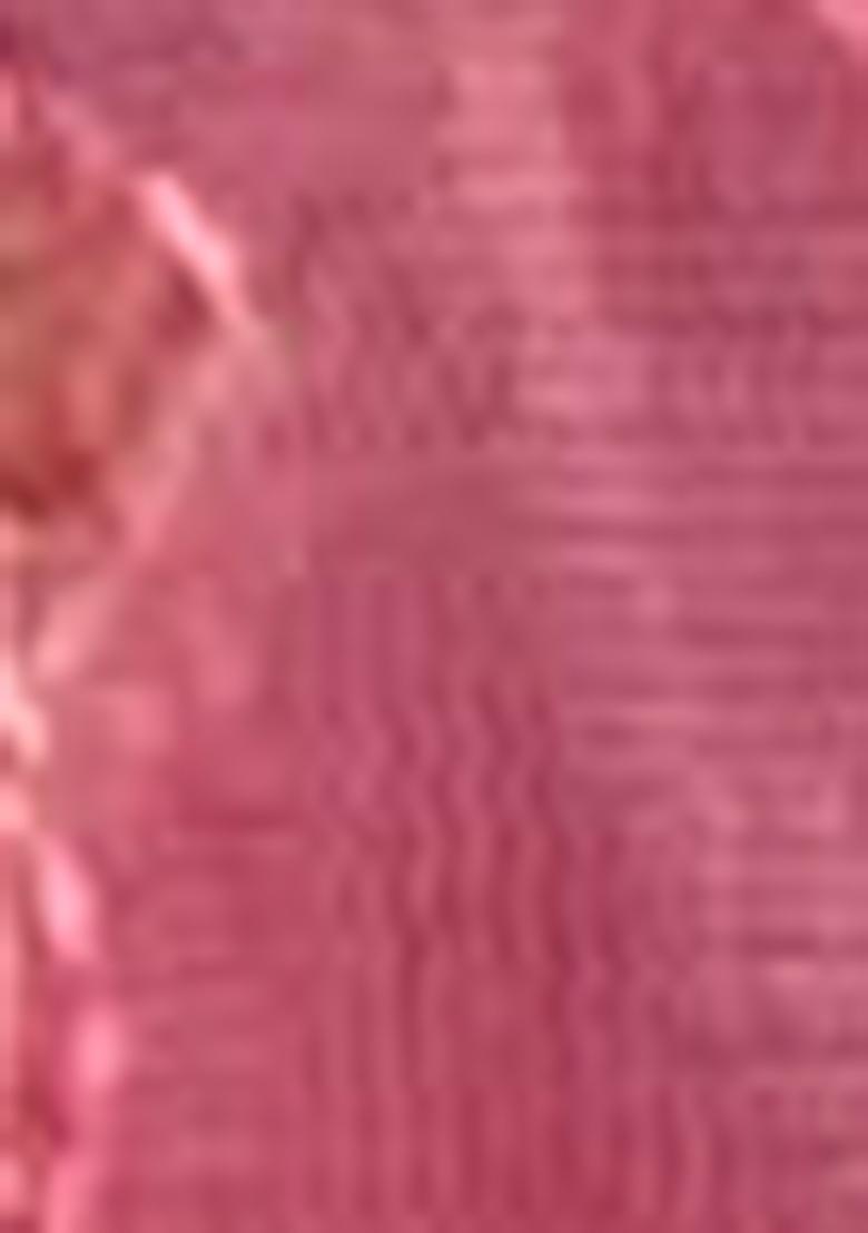 Pink Embroidered Net Saree Set