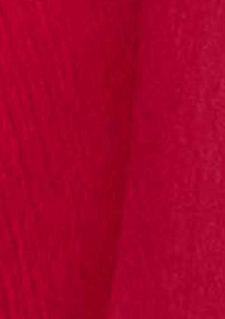 Red Weaving Satin Saree Set