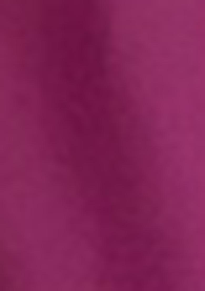 Wine Zari Woven Silk Saree Set