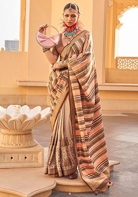 Multicolour Printed Silk Sarees