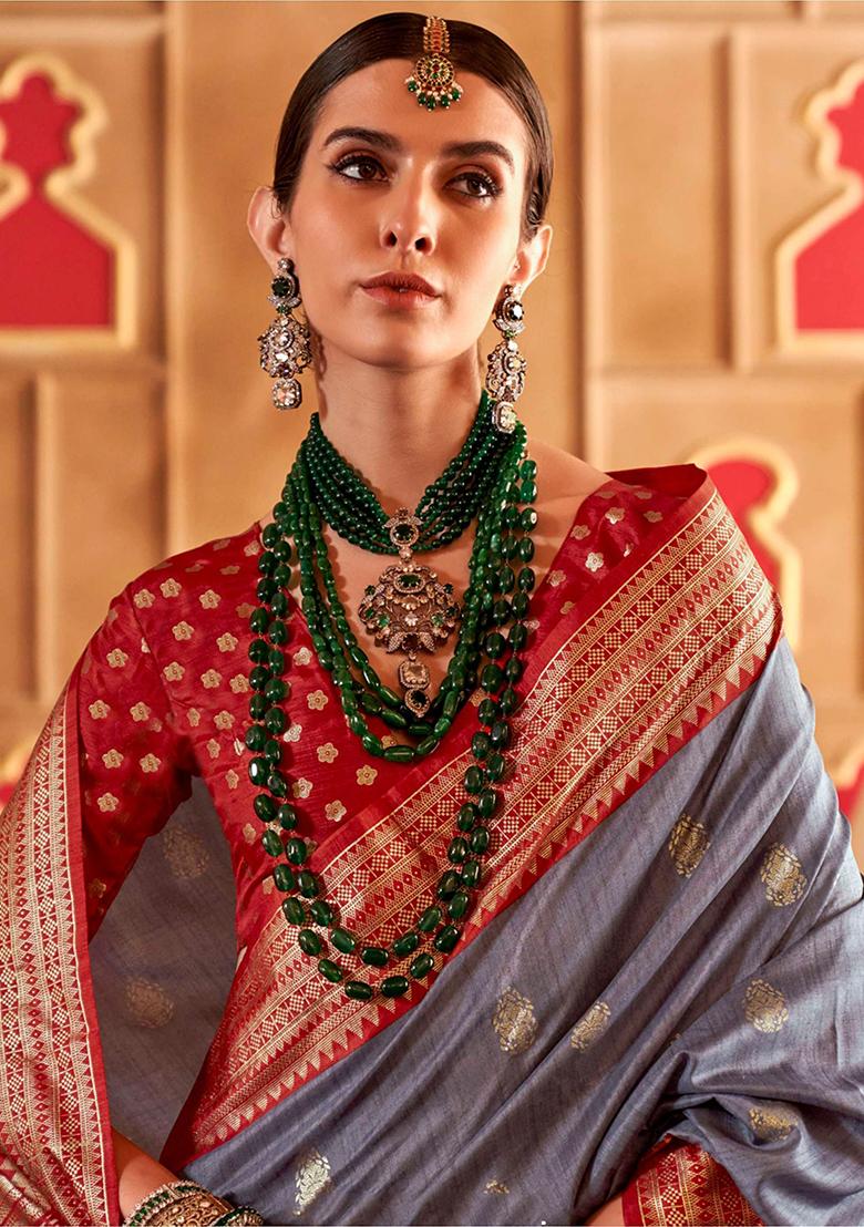 Blue Printed Patola Sarees