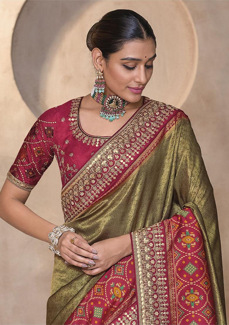 Green Weaving Patola Sarees