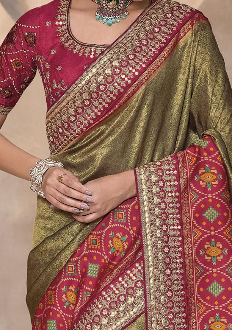 Green Weaving Patola Sarees
