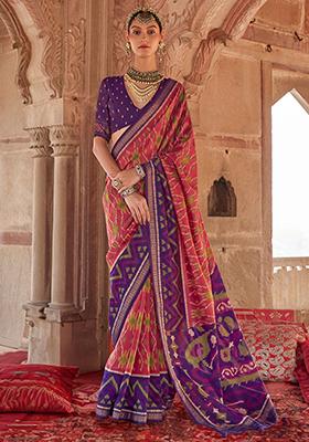 Red Printed Georgette Sarees