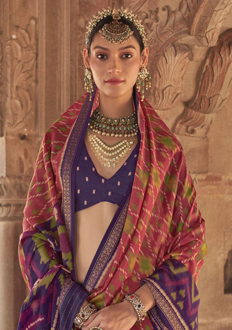 Red Printed Georgette Sarees