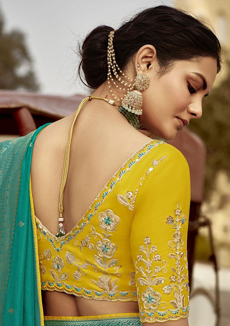 Green Zari Weaving Silk Sarees