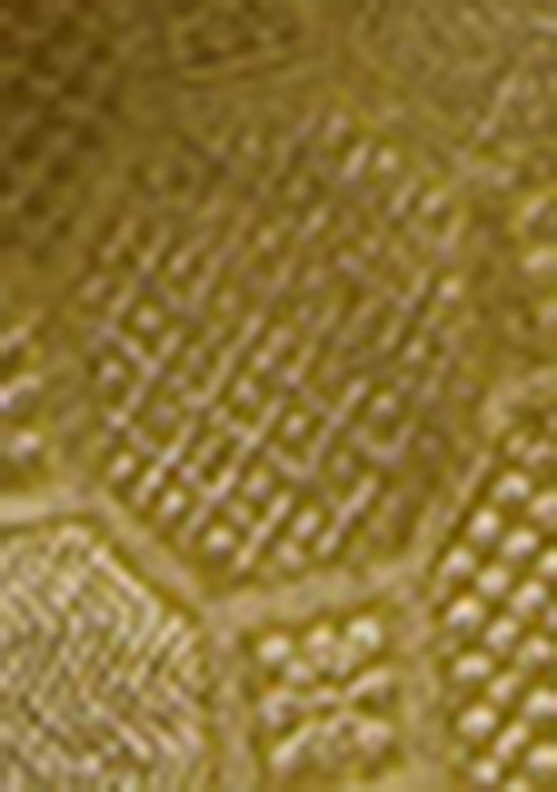 Yellow Zari Embroidered Kanjivaram Silk Saree Set