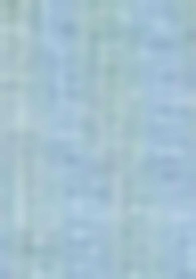 Firozi Blue Thread Embroidered Muga Cotton Saree Set