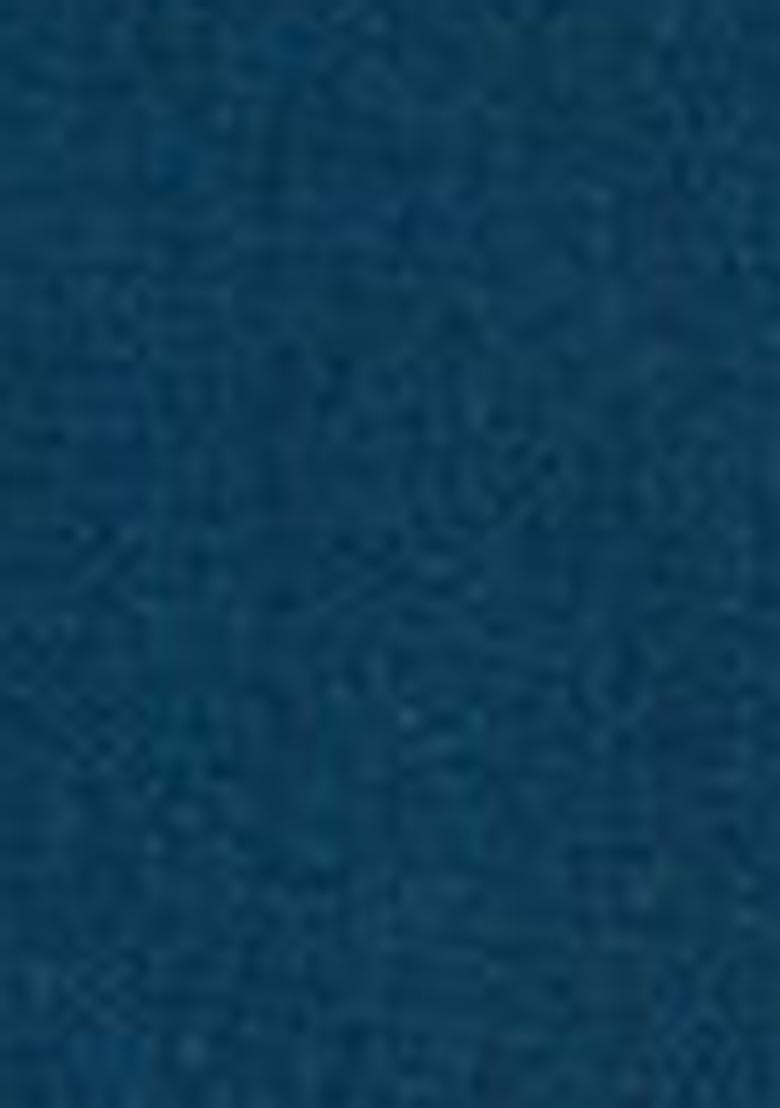 Teal Blue Embroidered Silk Saree Set