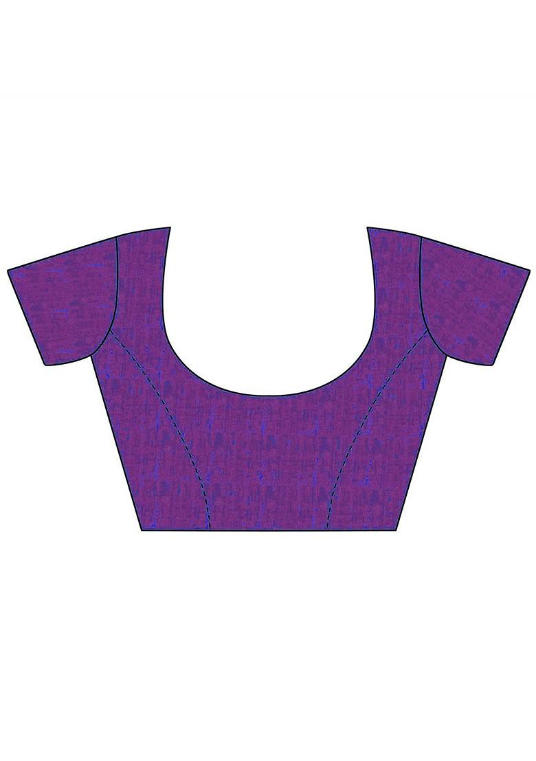 Pink Embroidered Poly Blend Sarees