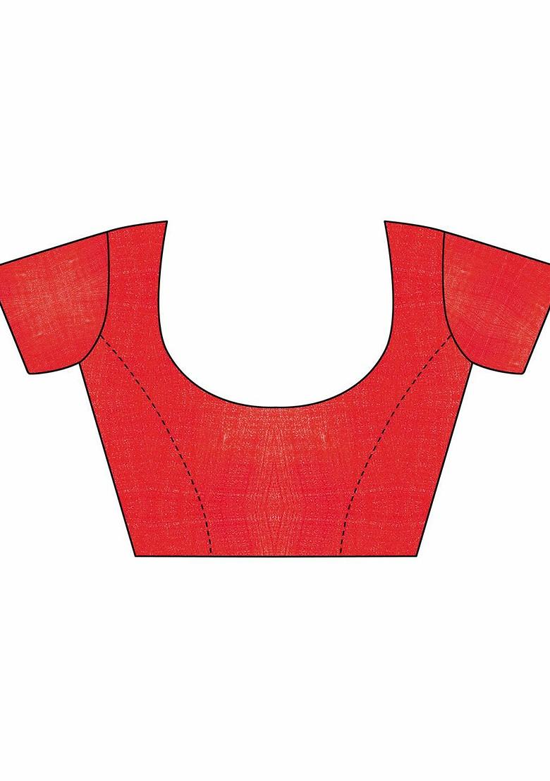 Blue Embroidered Poly Blend Sarees