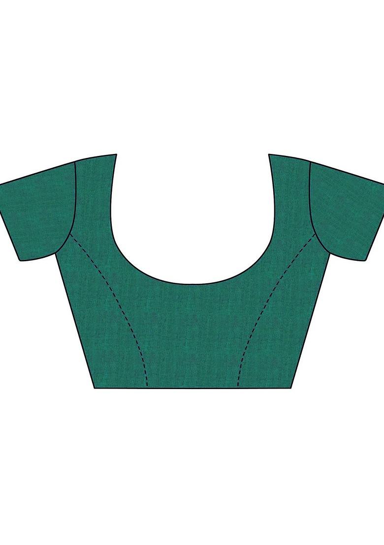 Pink Embroidered Poly Blend Sarees