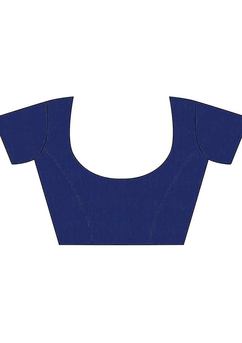 Pink Embroidered Poly Blend Sarees