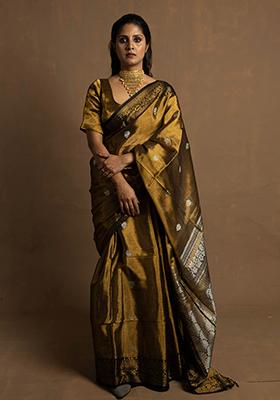 White Solid Cotton Saree