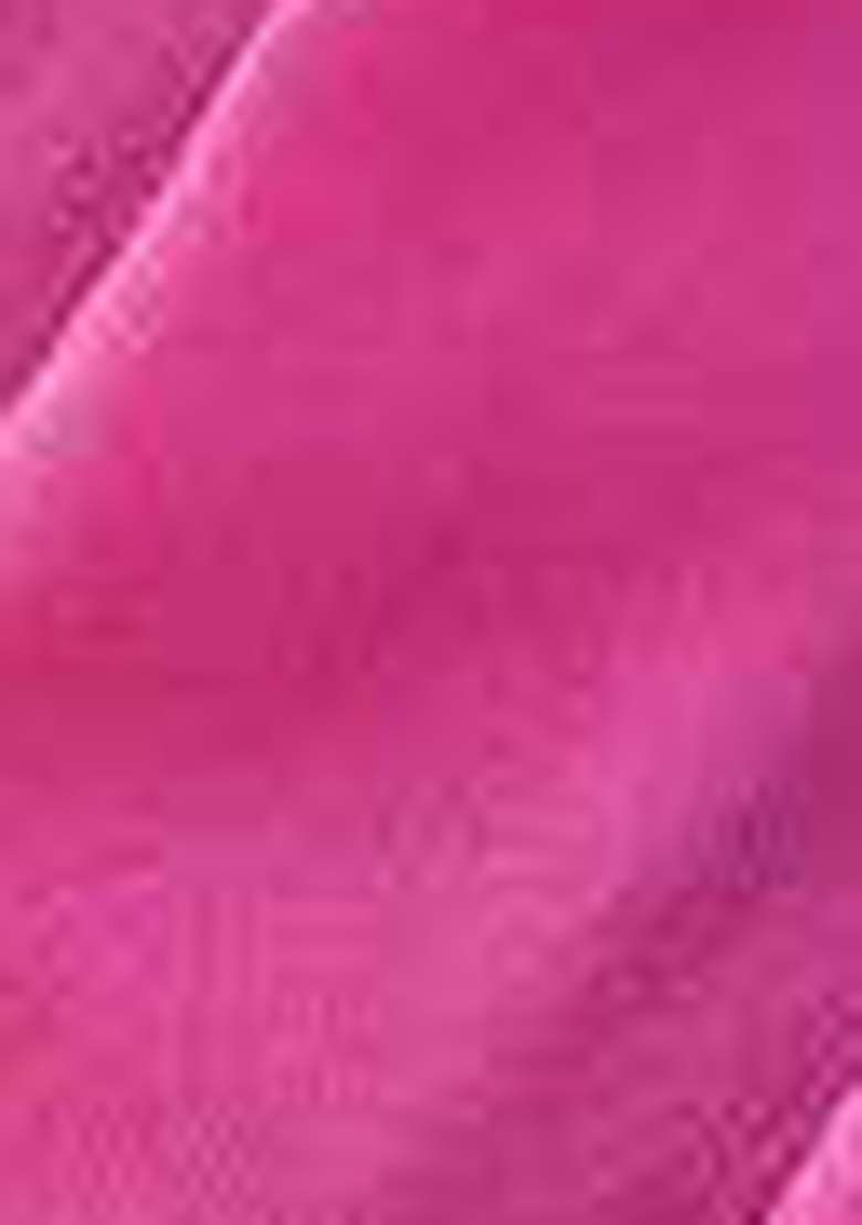 Pink Zari Work Banarasi Silk Saree Set - Indya