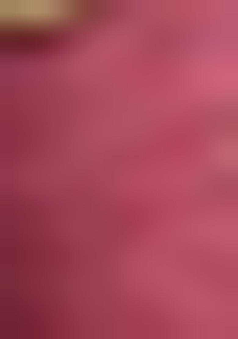 Pink Printed Cotton Saree Set