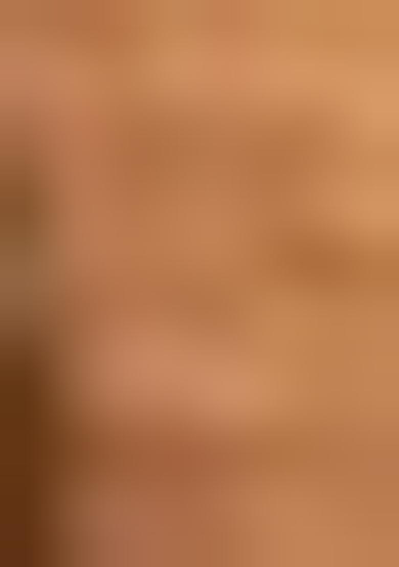 Brown Printed Cotton Saree Set