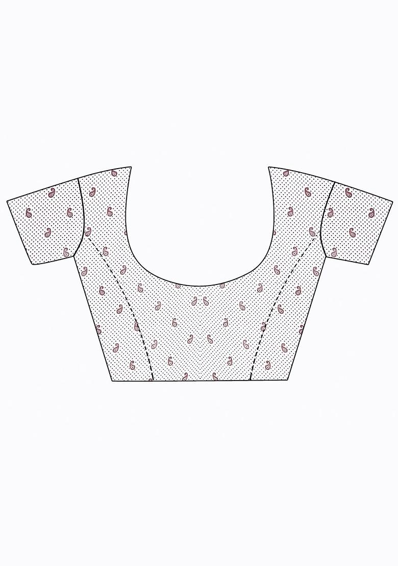 Yellow Floral Poly Blend Saree Set (Set Of 2)